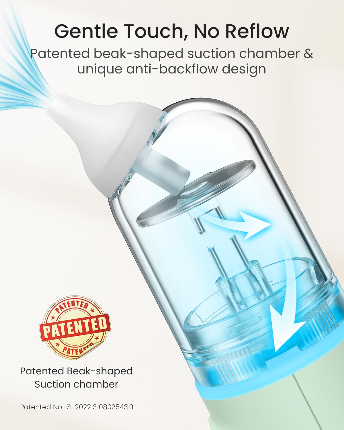 GROWNSY nasal aspirator Type-C charging base keeps charging tidy and convenient.