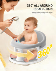 GrowthFun bath seat with four strong suction cups for firm, slip-free placement.