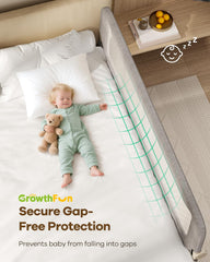 GrowthFun breathable cationic fabric keeps the rail cool and easy to clean.