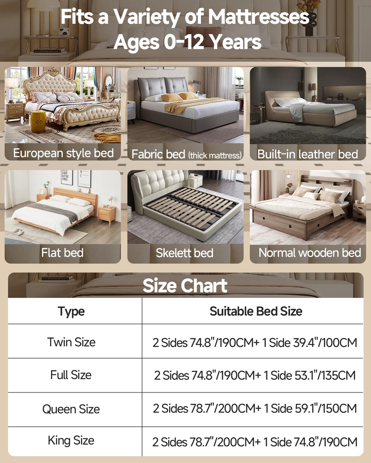 GrowthFun seamless design reduces gaps for safer bedside access.