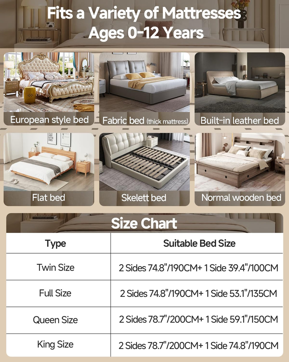 GrowthFun seamless design reduces gaps for safer bedside access.
