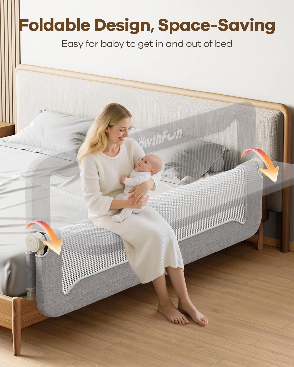 GrowthFun reinforced carbon steel frame provides stable support across bed sizes.