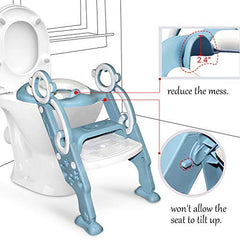 GrowthPic height adjustable potty seat in blue suited for growing toddlers