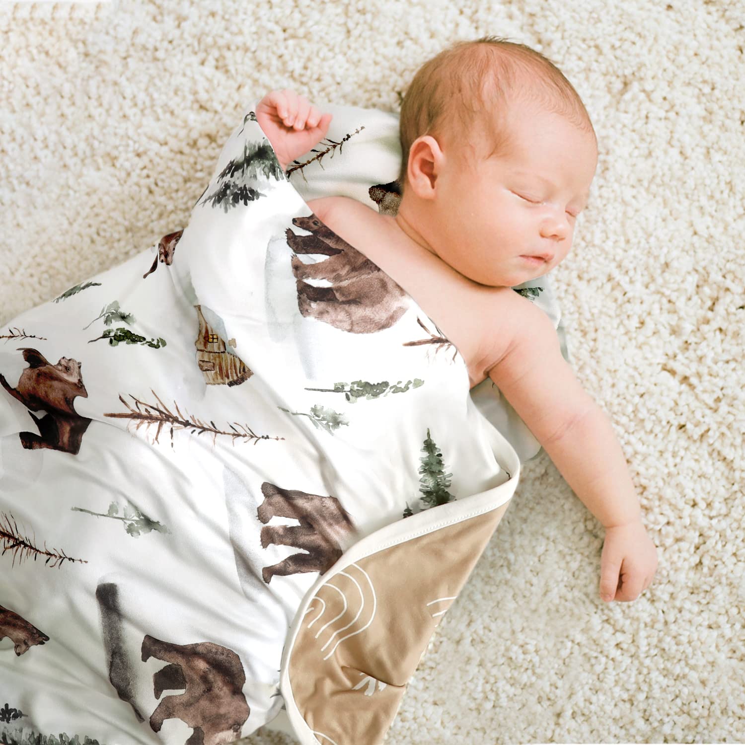 GRSSDER Rainbow design blanket adds playful color to crib or stroller