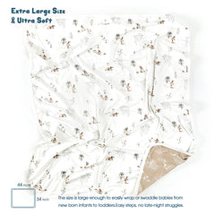 GRSSDER double-layer receiving blanket provides cozy warmth for year-round use