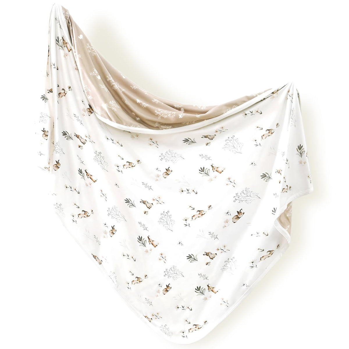 GRSSDER jersey knit swaddle blanket offers soft, breathable comfort for newborns