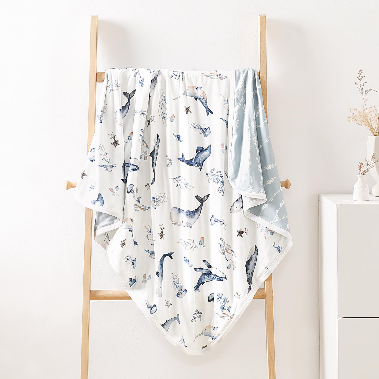 GRSSDER modern nursery blanket complements any decor