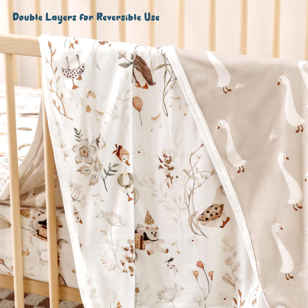 GRSSDER modern nursery blanket enhances stylish rooms for baby