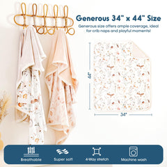 GRSSDER baby blanket swaddle in 34x44 demonstrates secure wrapping.