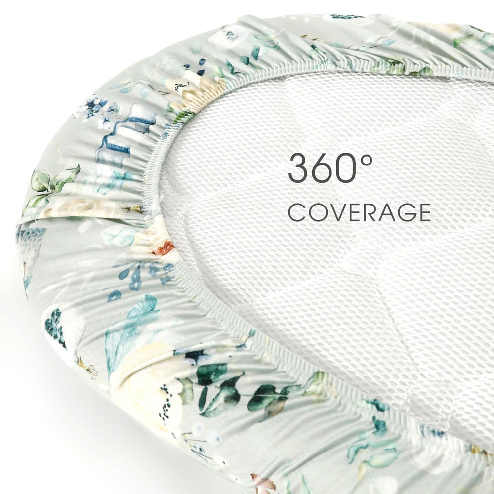 GRSSDER 2-pack bassinet sheets offer practical comfort for baby sleep routines.