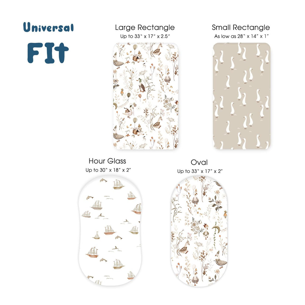 GRSSDER 3-pack bassinet sheets for versatile rotation.