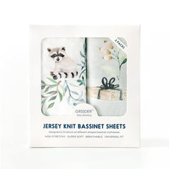 GRSSDER Soft-knit fabric bassinet sheet displayed in use for baby comfort and breathability.