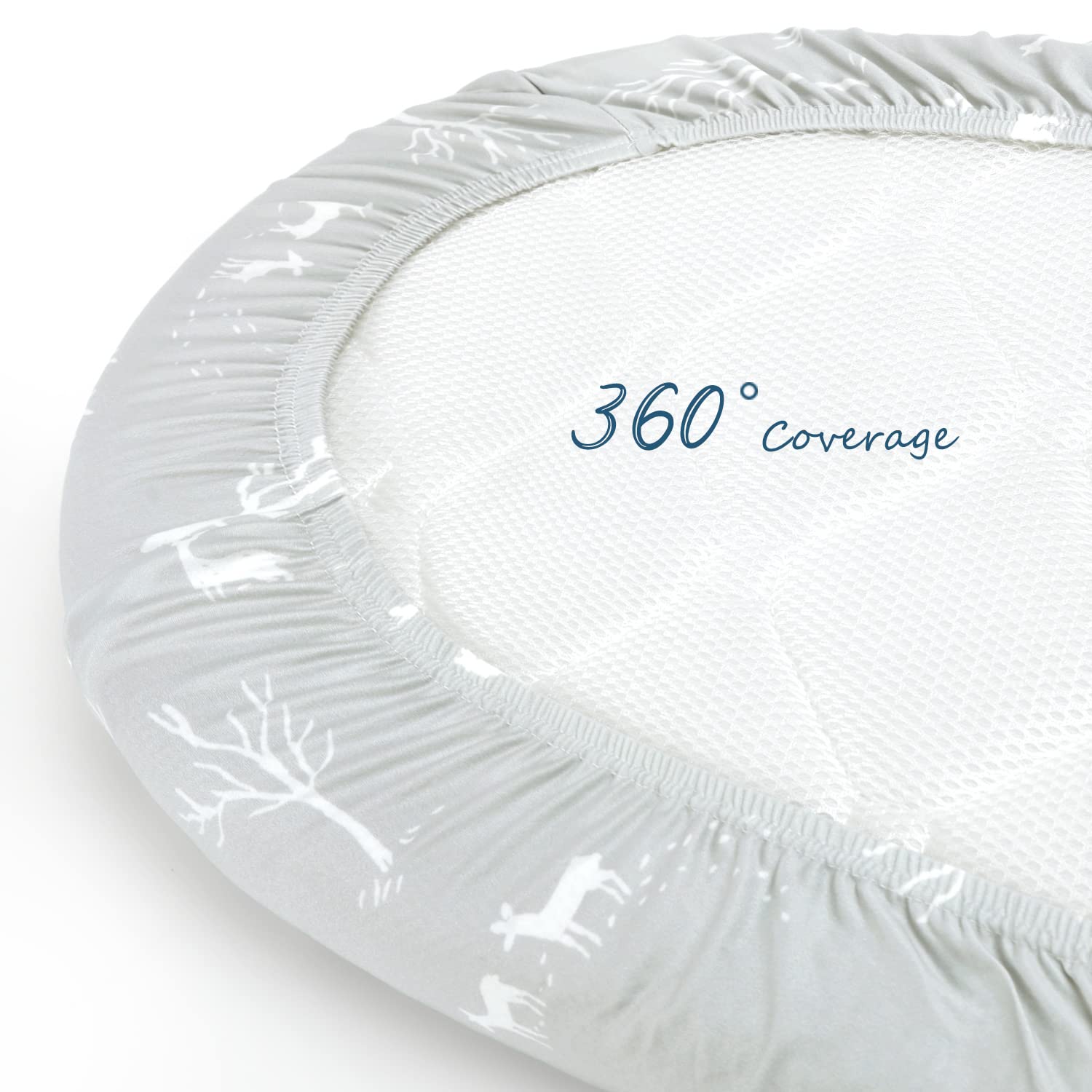 GRSSDER Elastic edge prevents sheet shifting during sleep.