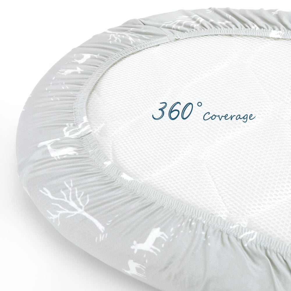 GRSSDER Elastic edge prevents sheet shifting during sleep.