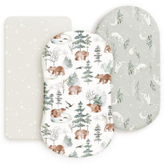 GRSSDER bassinet sheet three-pack shows ultra-soft fabric for cozy sleep