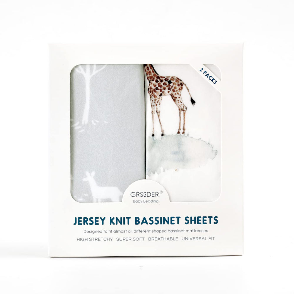 GRSSDER Universal-fit bassinet sheet covers 32x16x5 inches securely.