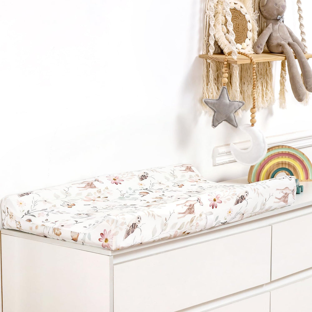 GRSSDER animal-print cover adds playful style while protecting pads during changes.