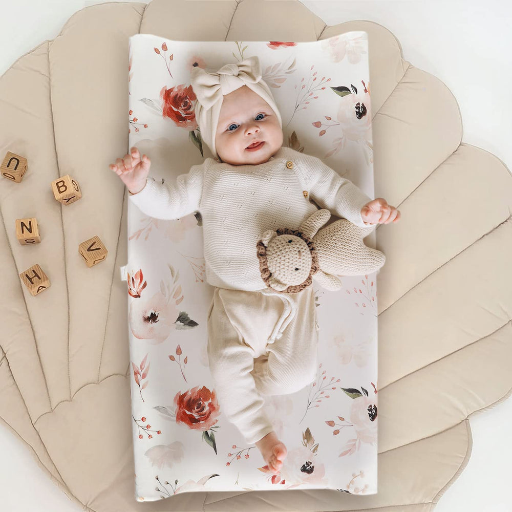 GRSSDER moms-designed watercolor pattern adds a gentle nursery accent.