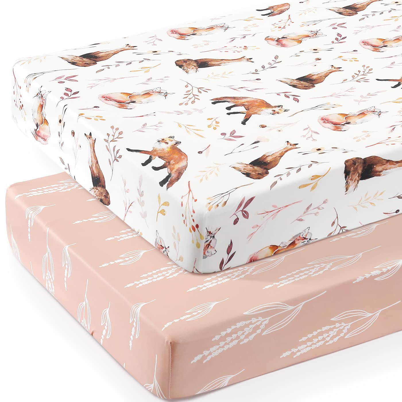 GRSSDER crib sheet with elastic all around ensures a secure, smooth fit.