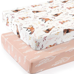 GRSSDER crib sheet with elastic all around ensures a secure, smooth fit.
