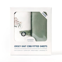 GRSSDER easy-care machine-washable crib sheet for quick cleanups