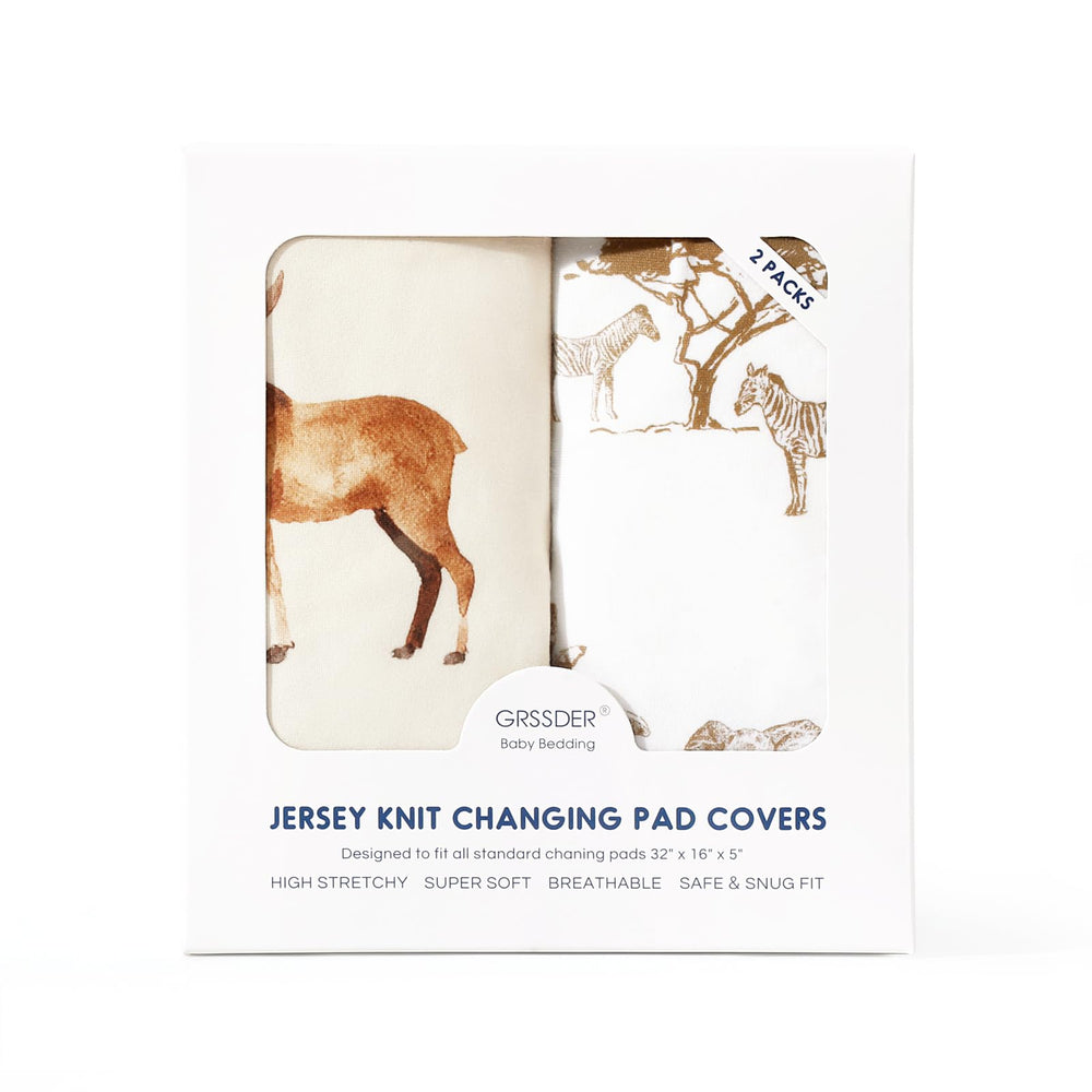 GRSSDER easy-on-off changing pad cover designed for quick diaper changes