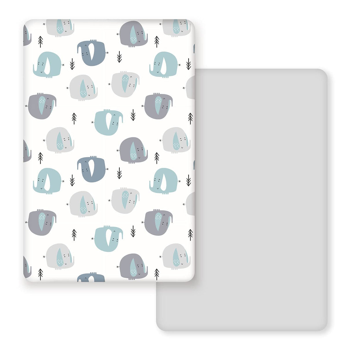 GRSSDER elastic-band pack n play sheets secure a snug fit for naps and playtime.