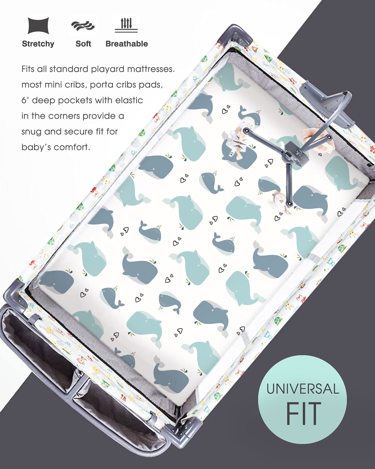 GRSSDER elastic-edge design keeps mini sheets in place all night