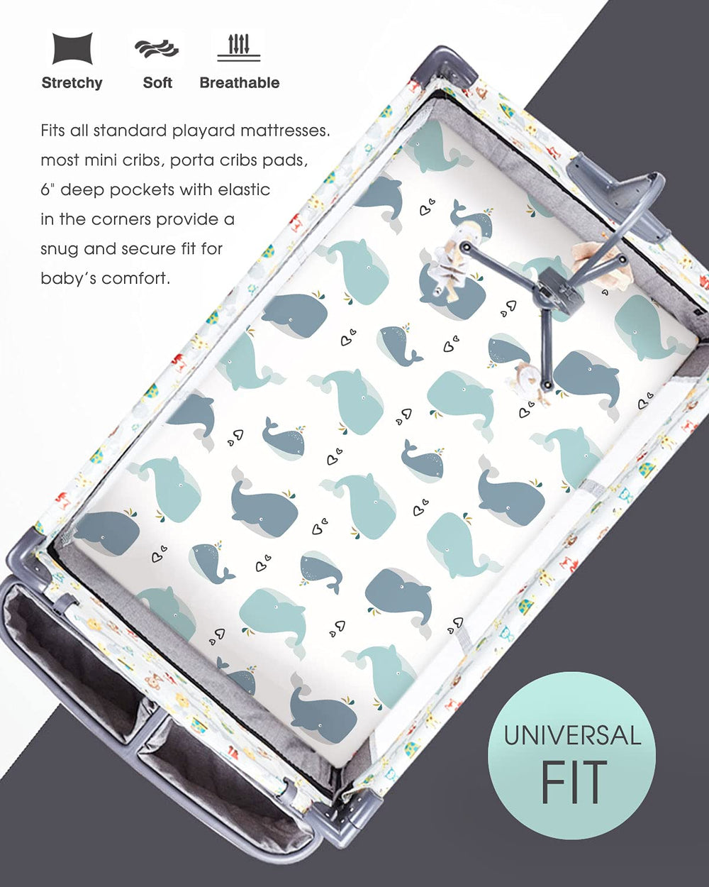 GRSSDER elastic-edge design keeps mini sheets in place all night