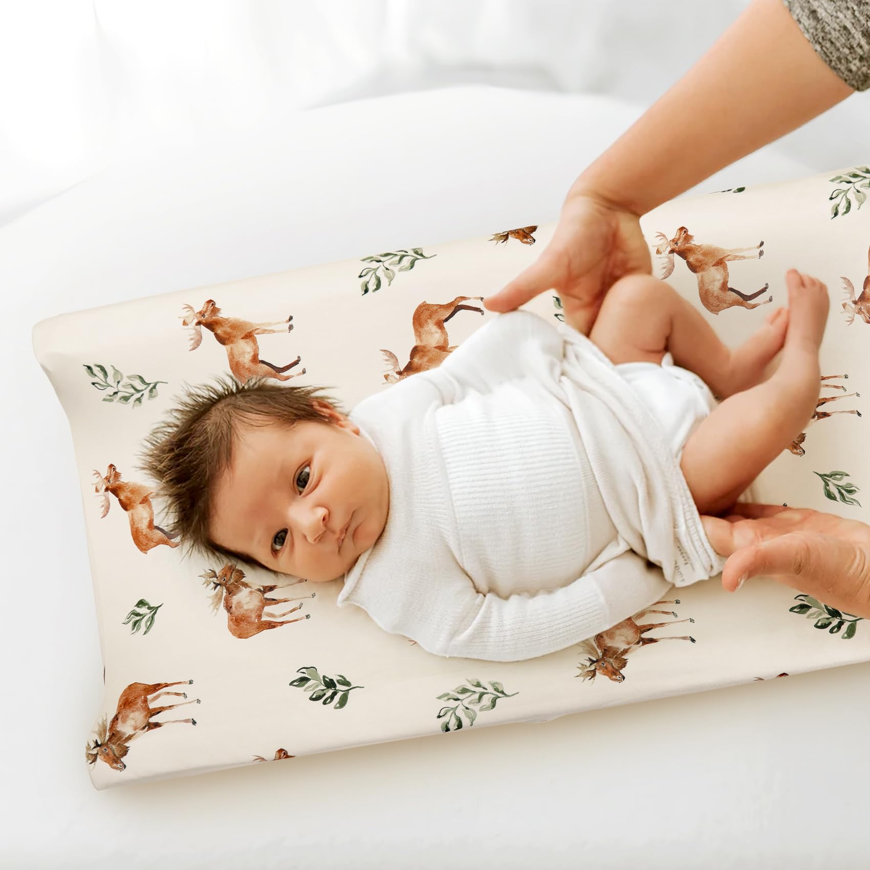 GRSSDER changing pad cover crafted to fit 32x16 inch pads with elastic edge