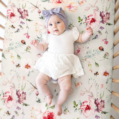 GRSSDER standard-fit crib sheet demonstrates universal 52x28x8 inch compatibility