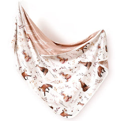 GRSSDER fox-pattern baby blanket offers cozy nap-time warmth.