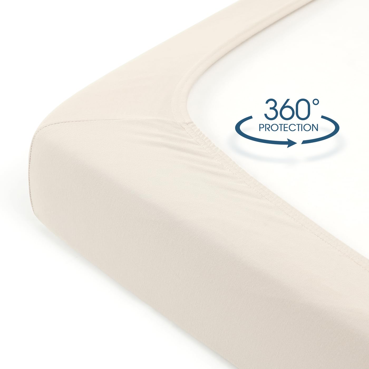 GRSSDER 2-pack crib sheets are cozy and easy-care for busy nurseries.