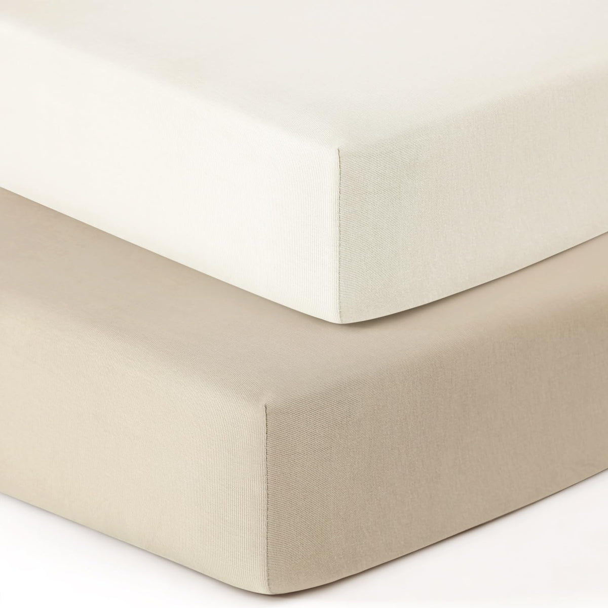 GRSSDER jersey crib sheet with elastic-fit for secure crib mattress coverage.