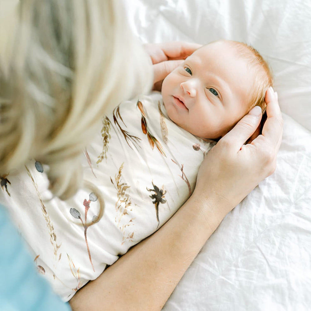 GRSSDER jersey-knit baby blanket offers soft, breathable comfort for delicate skin.