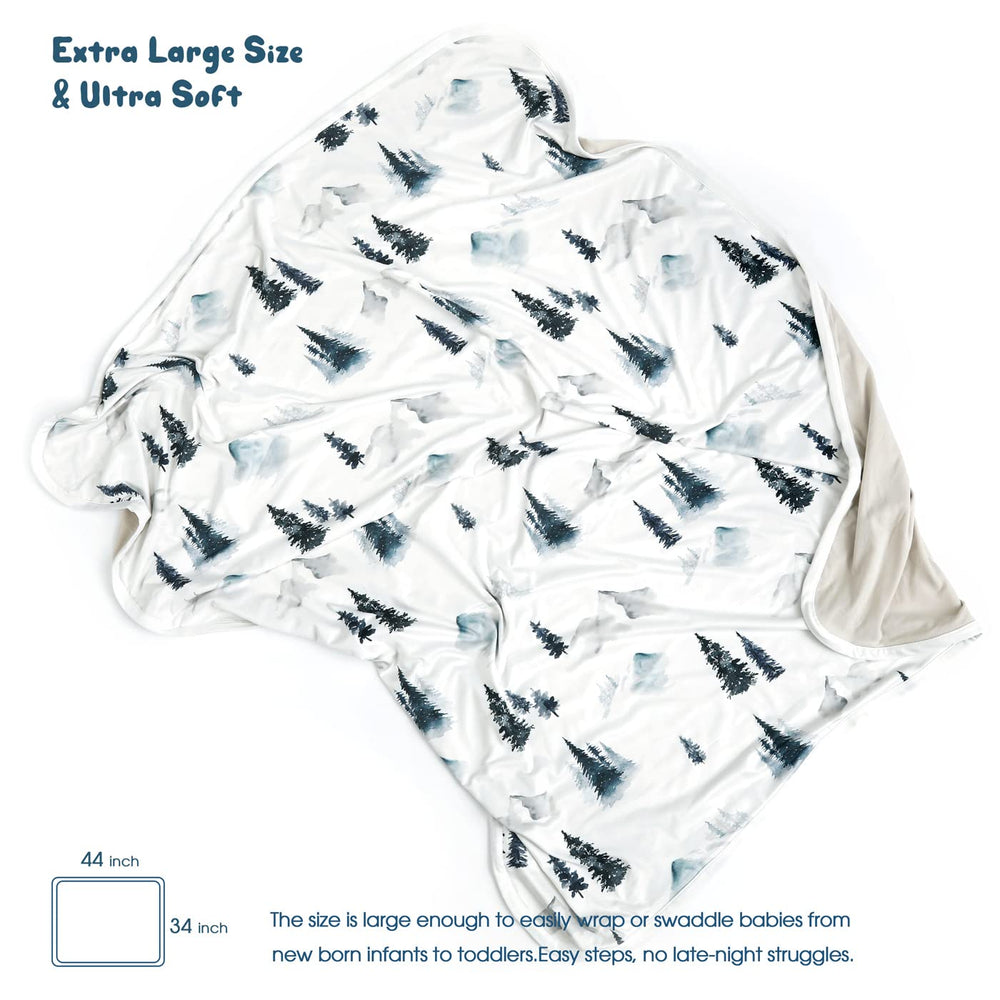 GRSSDER jersey-knit blanket close-up highlighting plush texture for baby's skin