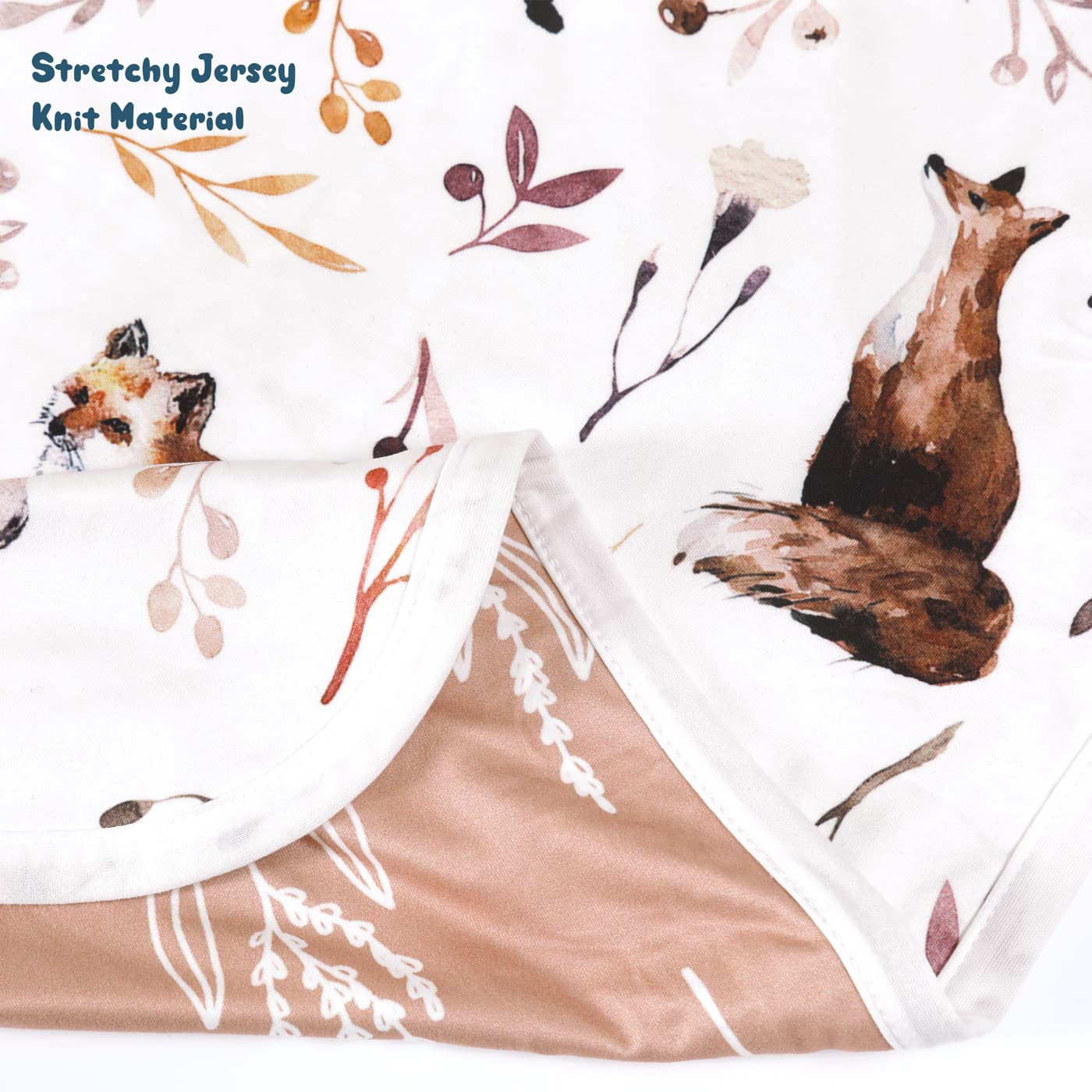 GRSSDER jersey-knit blanket highlights soft, breathable fabric for babies.