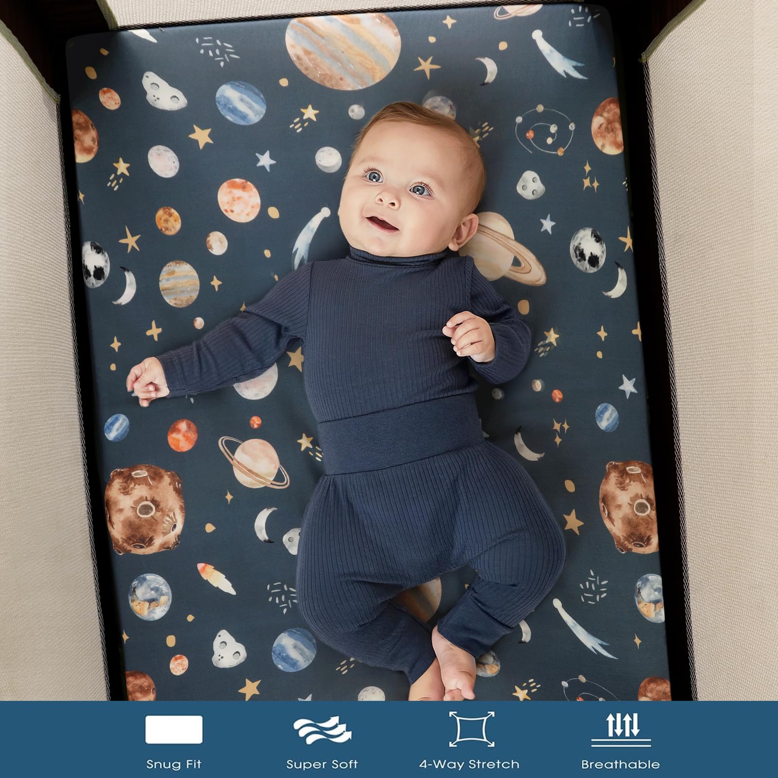 GRSSDER two-pack offers convenient backup sheets for on-the-go nursery changes.