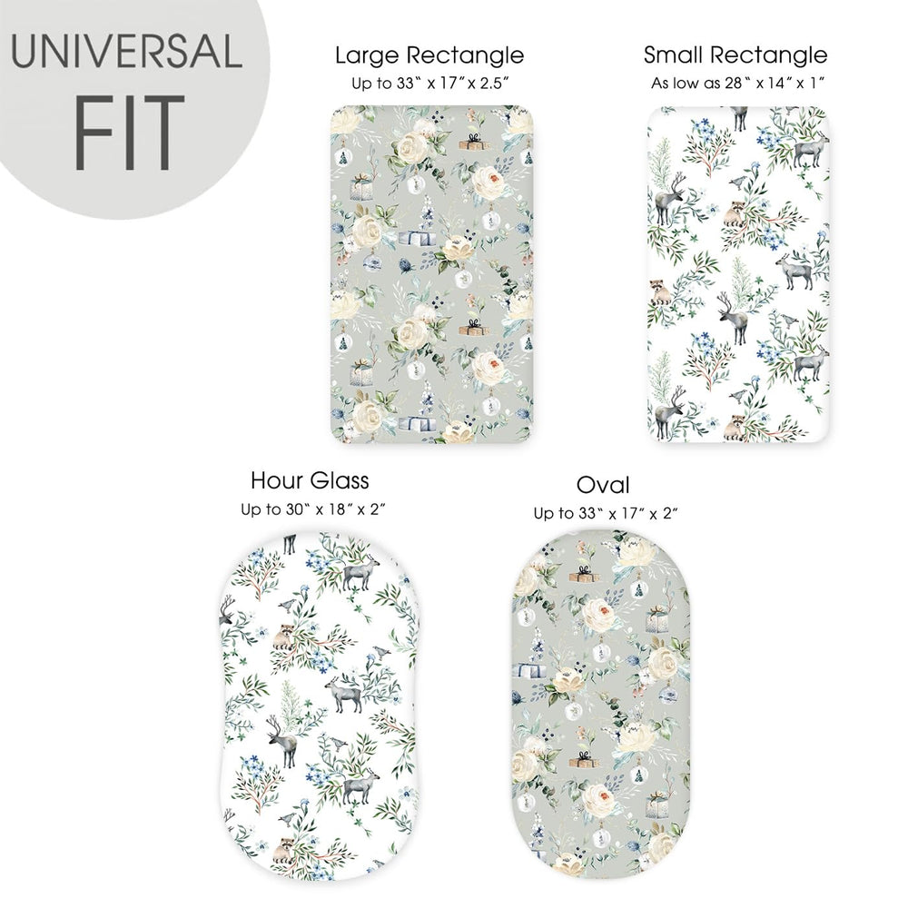GRSSDER Machine-washable bassinet sheet for quick, convenient cleanup after spills.