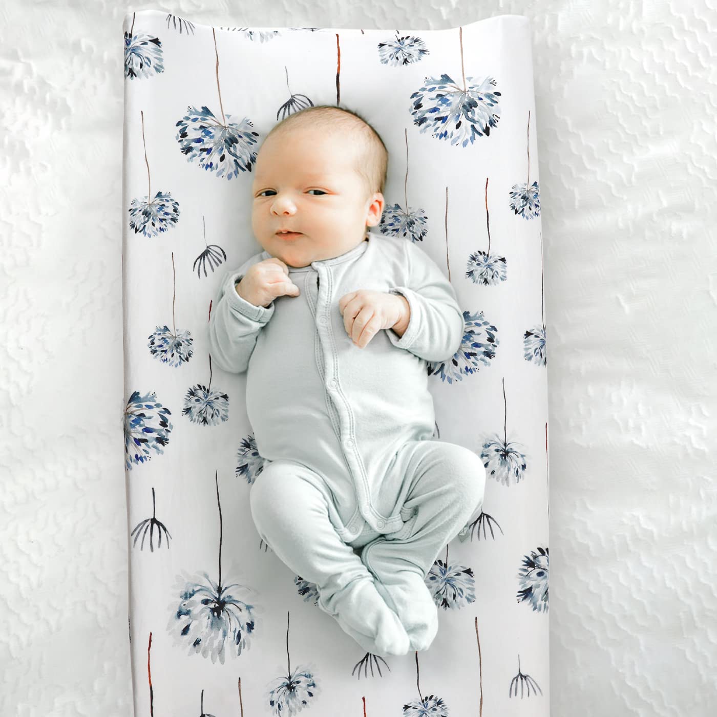 Machine washable GRSSDER changing pad cover resists pilling and color fading.