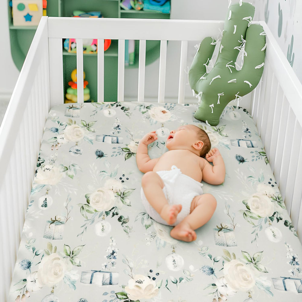 GRSSDER machine-washable crib sheet remains soft after many washes.