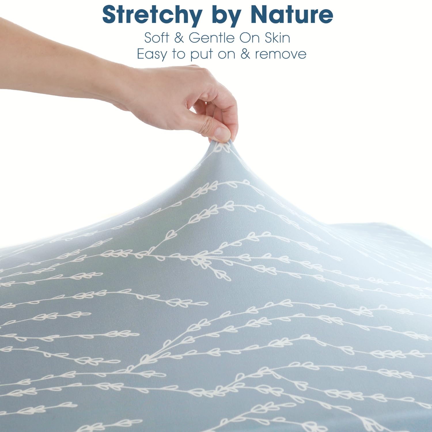 GRSSDER machine-washable mini crib sheet easy to clean after spills