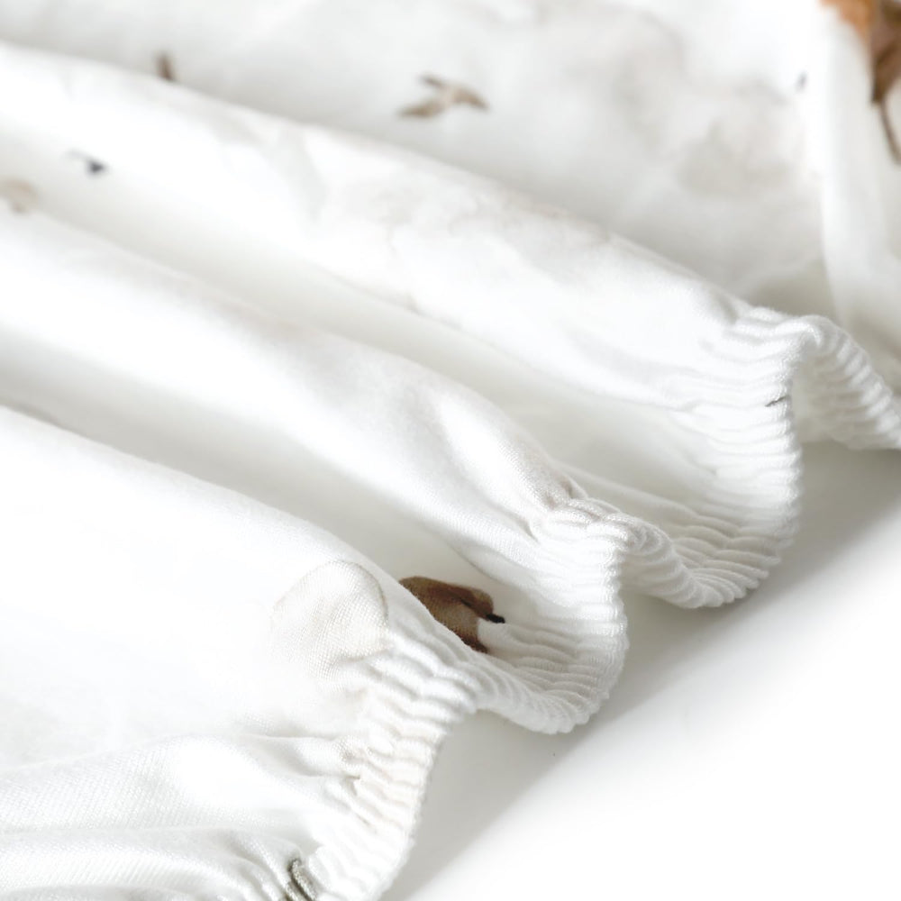 GRSSDER machine-washable mini crib sheets for easy cleanup