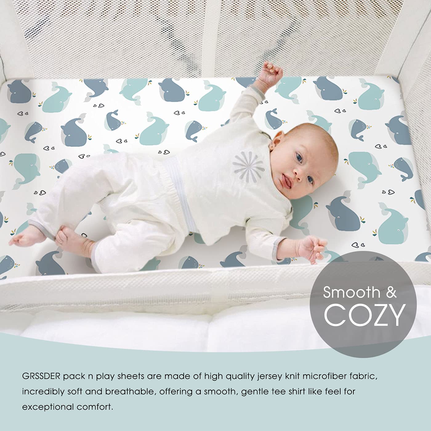 GRSSDER machine-washable fabric saves time on nursery laundry