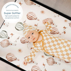 GRSSDER mini crib sheets with cars print add playful nursery visuals