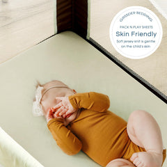 GRSSDER soft-knit jersey fabric sheet offering a tee-shirt feel and gentle touch