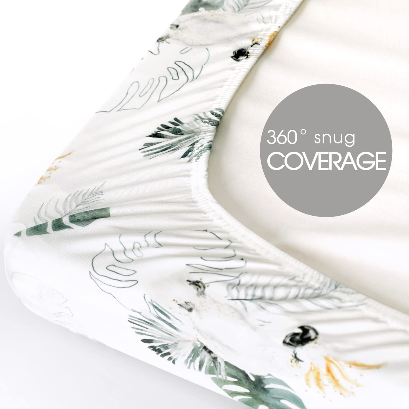 Mint green palette complements nursery decor and soothes bedtime routines.
