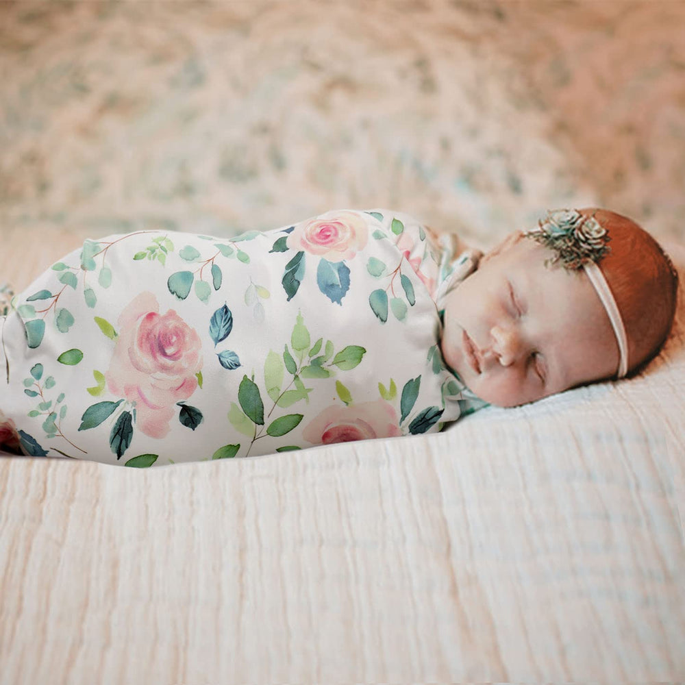 GRSSDER nursery styling pink rose blanket adds modern look