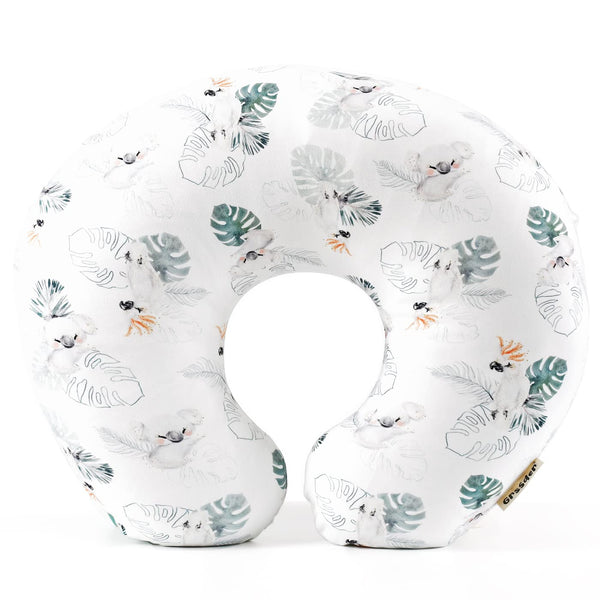 GRSSDER nursing pillow cover in stretchy minky offers baby-friendly softness