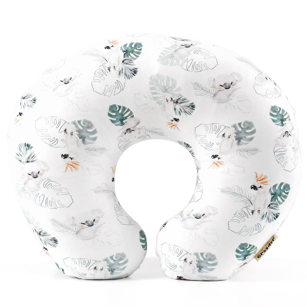GRSSDER nursing pillow cover in stretchy minky offers baby-friendly softness